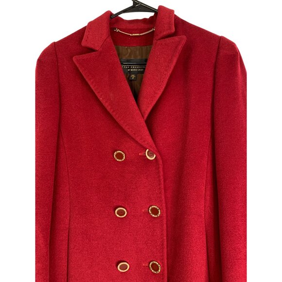 St. John Womens Coat Wool Angora Cashmere Red Size 2 RJ10627 Italy Lux - Picture 11 of 11